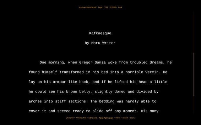 PDF preview screenshot in Maru Writer
